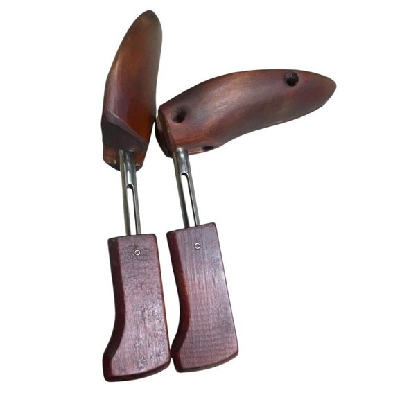 Vintage SHOE KEEPERS No 4 MOHAWK Split Toe Shoe Trees - Rochester Shoe Tree Co - Picture 5 of 6